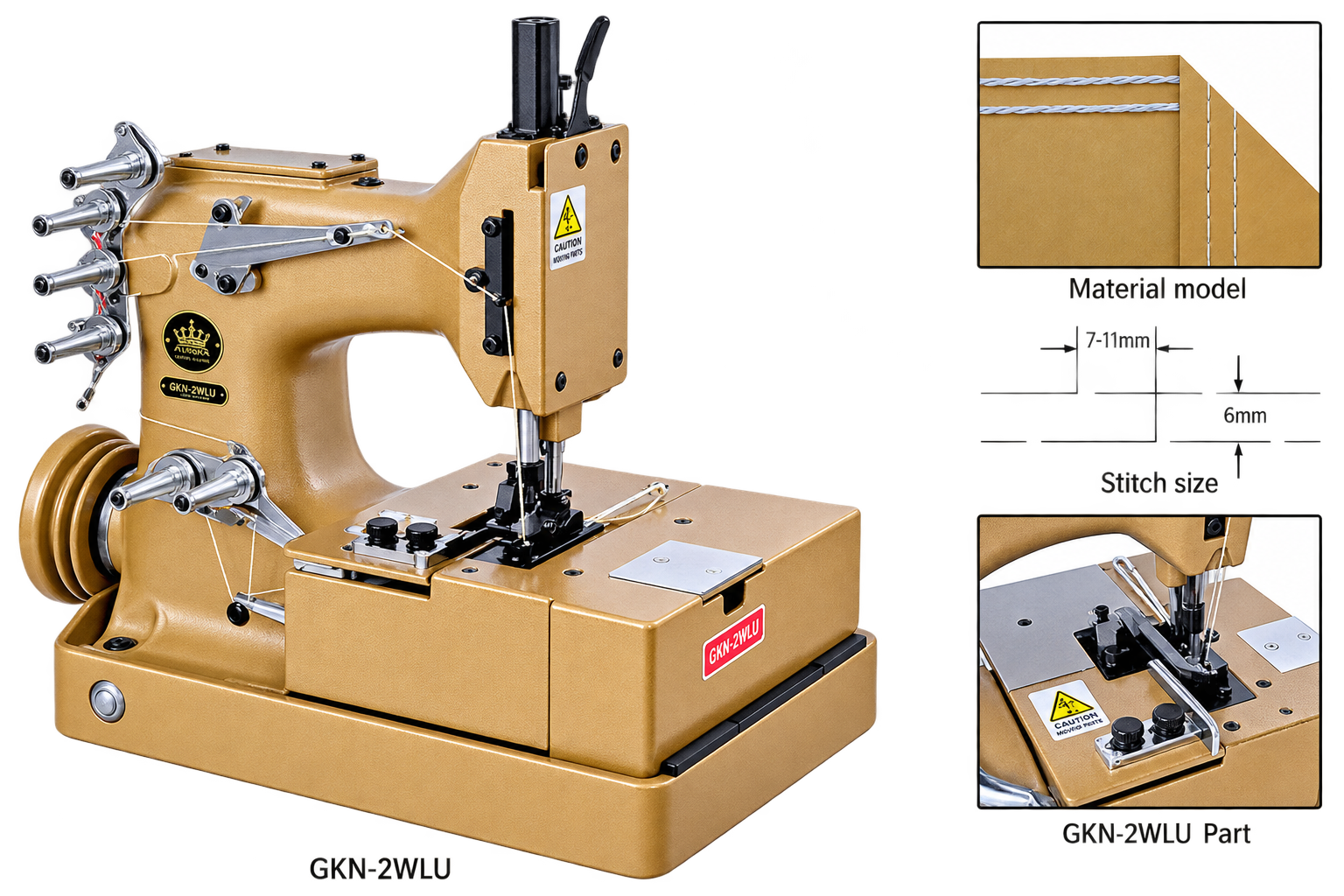 GKN-2WLU Double-Thread Chain Industrial Sewing Machine Catalog Cover