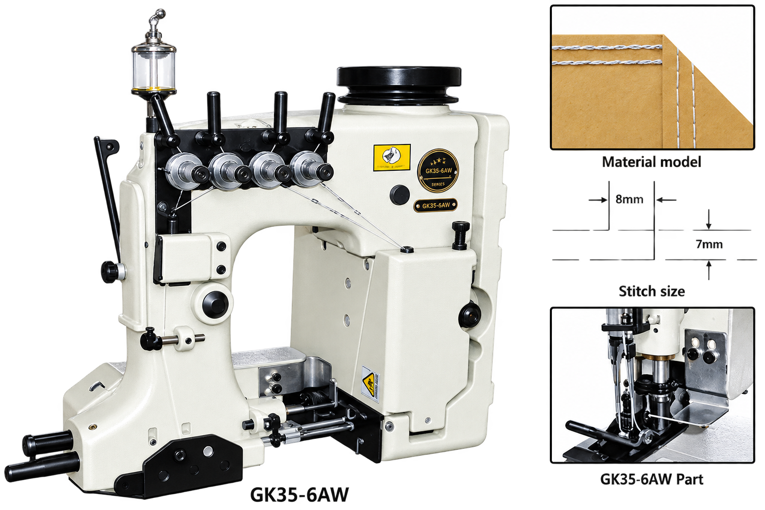 GK35-6AW Double-Needle Bag Sealing Sewing Machine Catalog Cover