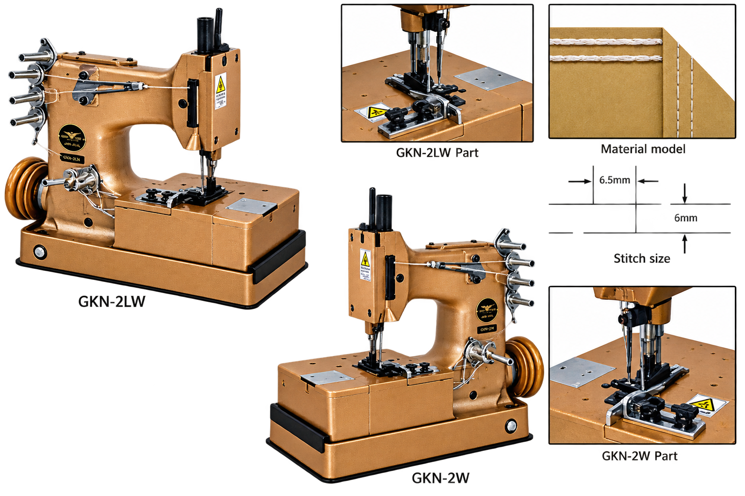 GKN-2W / GKN-2LW Double-Needle Sewing Machine Catalog Cover